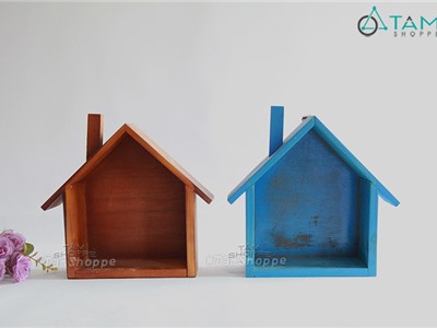 Kệ nhà gỗ ống khói Vintage